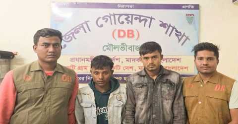 মৌলভীবাজারে অবৈধভাবে আমদানিকৃত ১৮৮ বস্তা চিনি সহ ২ জন গ্রেপ্তার
