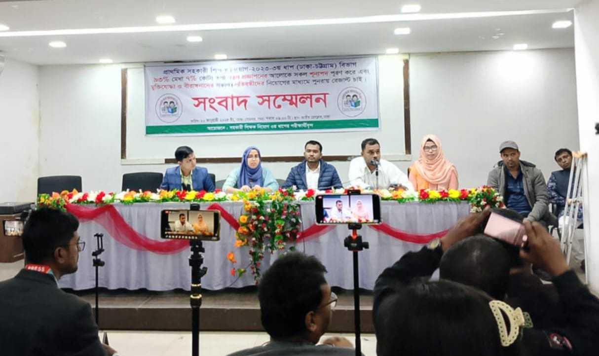 প্রাথমিকে সকল শূন্য পদ পূরণের মাধ্যমে পূনরায় ফলাফল প্রকাশের দাবী পরীক্ষার্থীদের