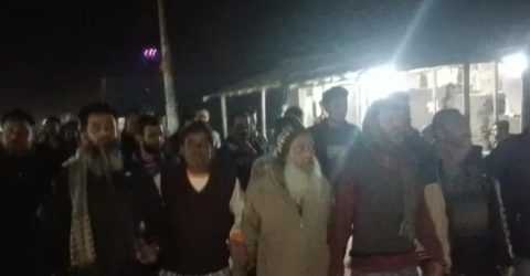 রাজশাহী মোহনপুর ধোপাঘাটা বাজারে আ.লীগের লিফলেট বিতরণে বিএনপির প্রতিবাদ মিছিল