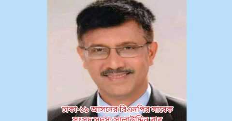 ঢাকা-১৯ আসনের বিএনপির সাবেক সংসদ সদস্য সালাউদ্দিন বাবু’র নামে অপপ্রচার!