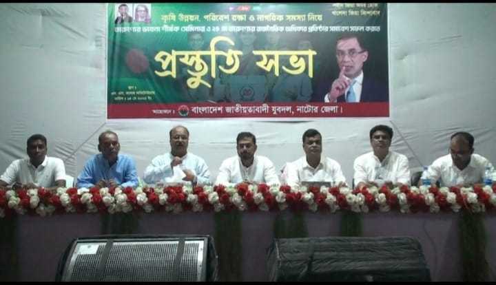 নাটোরে জাতীয়তাবাদী যুবদলের তারুণ্যের ভাবনা শীর্ষক প্রস্তুতি সভা