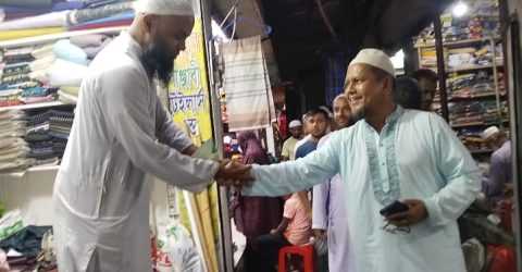 নান্দাইলে নির্বাচনী গণসংযোগে জামায়াত-সমর্থিত প্রার্থী চানের সরব উপস্থিতি
