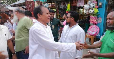 জেলা বিএনপির সাংস্কৃতিক সম্পাদক শফিকুল ইসলামের ঈদ পরবর্তী শুভেচ্ছা বিনিময় ও গণসংযোগ