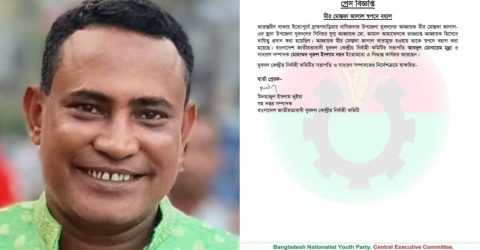 স্বপদে বহাল নাসিরনগর উপজেলা যুবদলের আহবায়ক মীর মোস্তফা জালাল