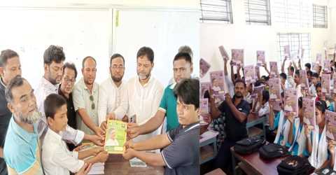 সদরপুরে শিক্ষার্থীদের পাশে শহিদুল ইসলাম বাবুল, তাঁর উদ্যোগে বিনামূল্যে খাতা বিতরণ