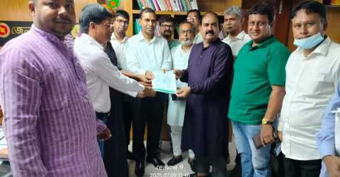 ঝিনাইদহ জেলা প্রশাসকের সাথে সৌজন্য সাক্ষাৎ করেন ঝিনাইদহ জেলা এনজিও সমন্বয় পরিষদের নেতৃবৃন্দ