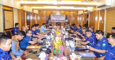 রাজশাহীতে মাসিক কল্যাণসভা ও অপরাধ পর্যালোচনা সভায় সভাপতিত্ব করলেন পুলিশ সুপার ফারজানা ইসলাম
