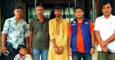শিশু অপহরণ করে মুক্তিপণ দাবি,যুবক গ্রেপ্তার